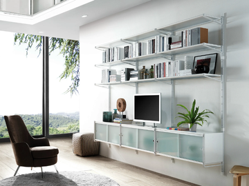 SOCRATE HOME - Wall-mounted sectional bookcase by Caimi Brevetti - view 2